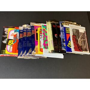 Vintage 1990s Trading Card Pack Lot Sealed Mixed Packs 17 Total